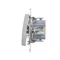 Stair switch with LED backlight (module) 10A 250V quick connectors silver (metallic)
