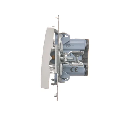 Stair switch with LED backlight (module) 16A 230V screw terminals white