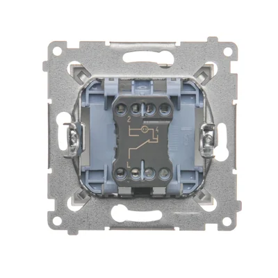 Stair switch with LED backlight (module) 230V, gold metallic