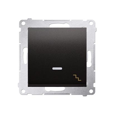 Stair switch with LED backlight (module) 230V, metallic anthracite