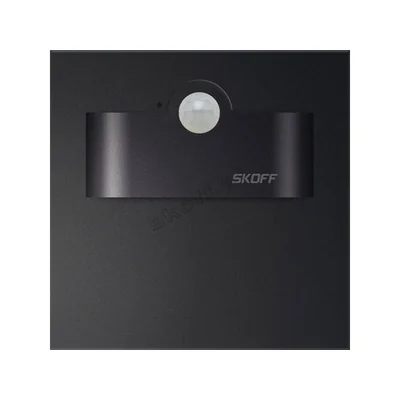 Staircase luminaire with motion sensor Tango Short LED PIR 120 degrees Motion Sensor Light SKOFF 230 V AC 2.4 W IP 20 3000 K matt black pcs.