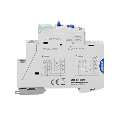 Staircase switch for DIN rail 230V 2300W IP20 white