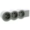 STANDARD EXTENSION CORD 3X2P+Z, WITHOUT CABLE (MULTISOCKET PORTABLE BLOCK) - WHITE/LIGHT GRAY