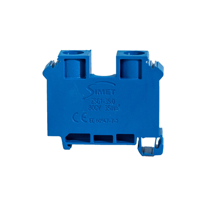 STANDARD Threaded rail connector 35.0mm² TS-32.35 1 track blue 50pcs.