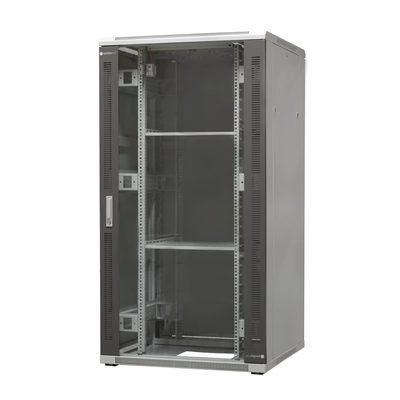 Standing frame cabinet, 32U, dim. 800X800x1540 reversible right/left door, lockable side and rear doors