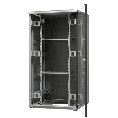Standing frame cabinet, 32U, dim. 800X800x1540 reversible right/left door, lockable side and rear doors