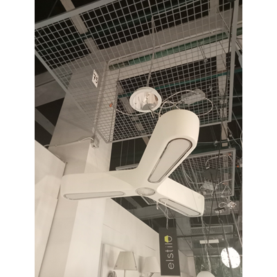 Star Hanging white display lamp with remote control
