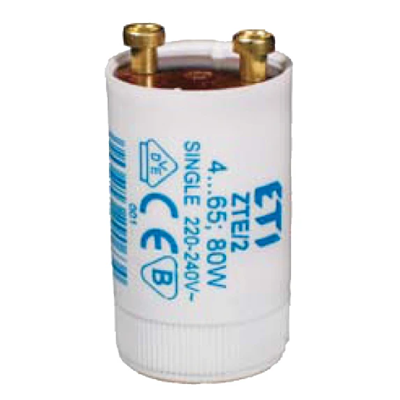 Starter for fluorescent lamps ZTE/2 4-65W, 80W 25pcs.