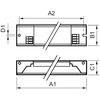 Statecznik elektroniczny 58W, 230V