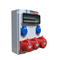 Stationary switchboard made of "HEL" type plastic, IP44 tightness 10m Input Pg21 - output 32/5xB32 16/5xB16 4xGSx2xB16
