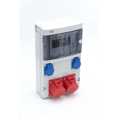 Stationary switchboard made of "STAR" type plastic 6M Input PG29, output 32/5 2xGS without protection IP44