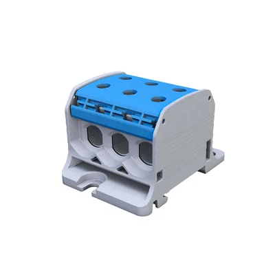 STB 50-3 Threaded rail connector Al/Cu 87360 SIMBLOCK blue