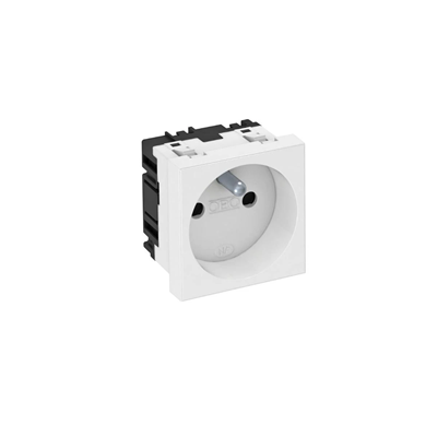 STD-F0 RW1 Conector hembra simple 0°, NF, blanco puro