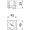 STD-F3 RW1 33° Einzelbuchse mit Erdungsstift