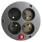 Steckdose für GDPN-Verlängerungskabel, 4x230V, Termik, NEU schwarz