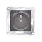 Steckdose für IP44-Version mit Klappen und Rahmendichtung (Modul) 16A 250V transparente Abdeckung anthrazit (metallic)