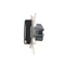 Steckdose für IP44-Version mit Rahmendichtung (Modul) 230V braun metallic matt