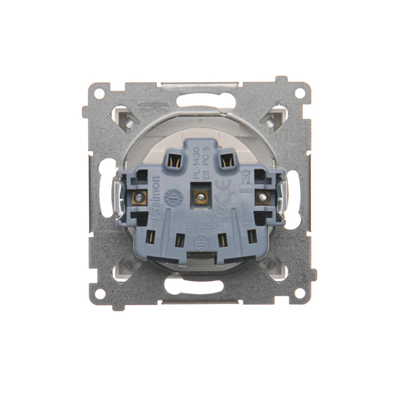 Steckdose für IP44-Version mit Rollläden für mehrere Rahmen (Modul) 16A 250V weiß
