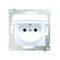 Steckdose für IP44-Version mit Rollläden für mehrere Rahmen (Modul) 16A 250V weiß