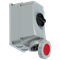 Steckdose mit Schalter 0-1-große mechanische Verriegelung 63A 400V 3P+E+N IP67