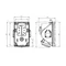 Steckdose mit Schalter „COMBO-POL“ IP44 32A 400V 3P+Z+N 2x230V Steckdosen, aus STUTZEN