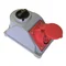 Steckdose mit Schalter „COMBO-POL“ IP44 32A 400V 3P+Z+N aus STUTZEN