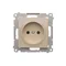 Steckdose ohne Erdung mit Rollläden (Modul) 16A 230V Schraubklemmen creme