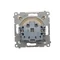Steckdose ohne Erdung mit Rollläden (Modul) 16A 230V Schraubklemmen creme