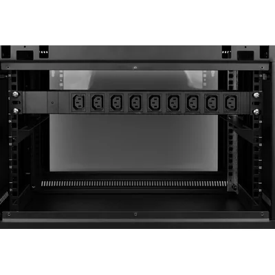 Steckdosenleiste 19" 9 Steckdosen C13 2m schwarz