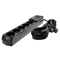 Steckdosenleiste mit Sicherung und Überspannungsschutzsystem Profi, 5 Steckdosen, 2 USB-Anschlüsse, Länge 1,5 m, 10A 230V 2300W, schwarz