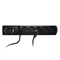 Steckdosenleiste mit Sicherung und Überspannungsschutzsystem Profi, 5 Steckdosen, 2 USB-Anschlüsse, Länge 1,5 m, 10A 230V 2300W, schwarz