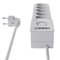 Steckdosenleiste mit Sicherung und Überspannungsschutzsystem Profi, 5 Steckdosen, Länge 3m, 10A 230V 2300W, grau