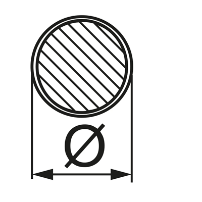 Steel cable in a PVC coating, diameter 3mm
