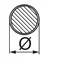 Steel cable in a PVC coating, diameter 6mm