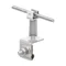 Steel rabbet holder universal latch height 7cm gray