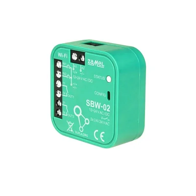 Sterownik bramowy WI-FI 2-kanałowy 12/24V 3A 0,6W