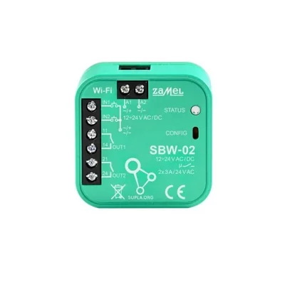 Sterownik bramowy WI-FI 2-kanałowy 12/24V 3A 0,6W