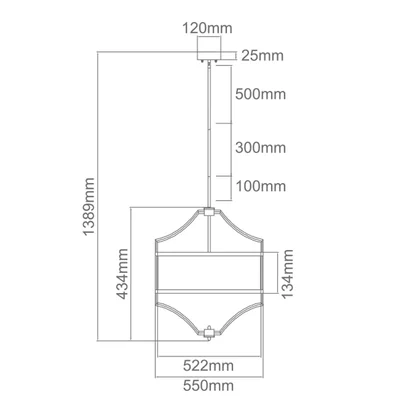 STESSO CROMO M Suspension chromée