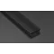 Stínidlo pro LED BASIC profil, zatlačovací, 202 cm, PMMA, černé