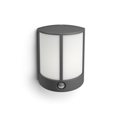 Stock IR wall lantern anthracite 1x6W myGarden Kinkiet