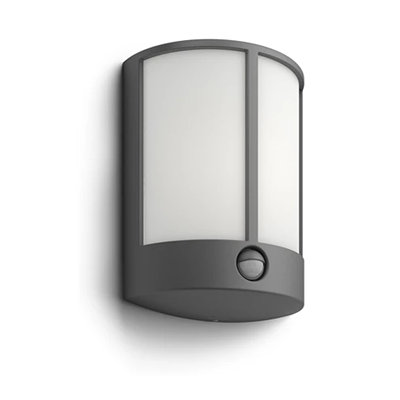 Stock IR wall lantern anthracite 1x6W myGarden Kinkiet