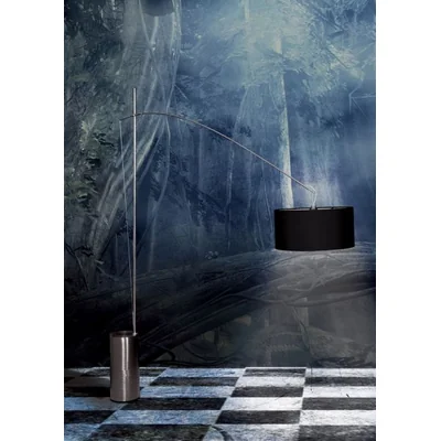 Stojací lampa tónová, bílá