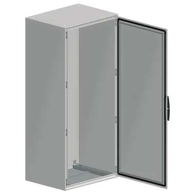 Stojací rozvaděč SM, plné dveře, 2000x800x400 mm, sada panelů
