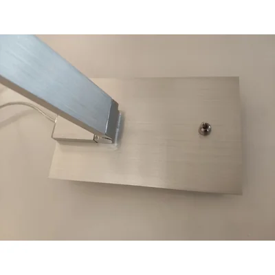 Stolní lampa Manhattan z kartáčovaného hliníku