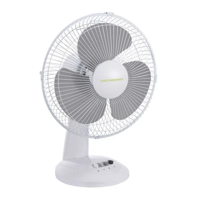 Stolní ventilátor Greenberry 230V 40W 30cm bílý