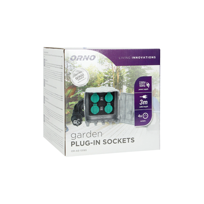 STONE Garden socket 4G/U 3x1.5mm2 cable H07RN-F gray
