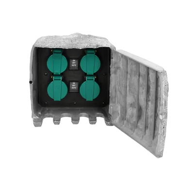 STONE Toma de jardín 4G/U 3x1,5mm2 cable H07RN-F gris