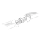 Straight connector for 1F Zumaline busbars, black