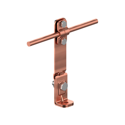 Straight edge holder, height 14.5 cm, copper screw