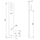 Straight handle with a bend L=18 cm, hot-dip galvanized